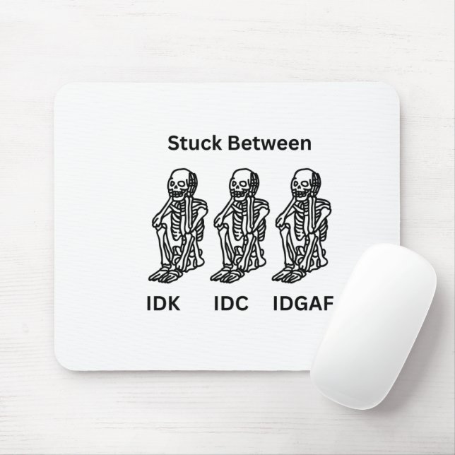 Skeleton Design på en musknapp Musmatta (Med mus)