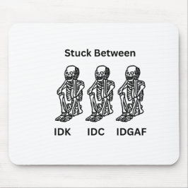 Skeleton Design på en musknapp Musmatta