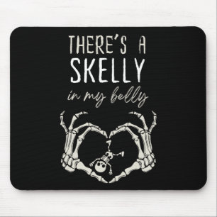 Skeleton Det finns Skelly i min belly Gravid Musmatta