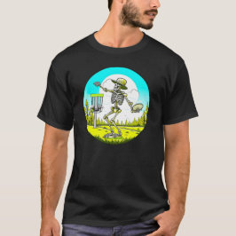 Skeleton Disk Golfing T Shirt