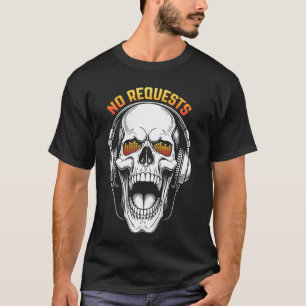 Skeleton DJ-hörlurar inga begäranden om utjämnare  T Shirt