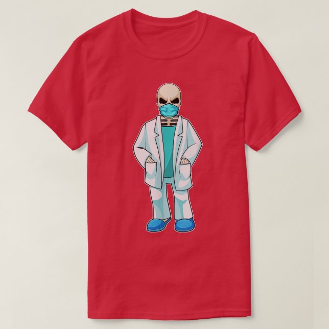 Skeleton Doktor Doktor jackar  T Shirt (Design framsida)