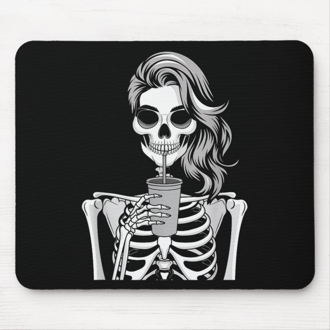 Skeleton Drinking Beverage Monochrome Gothic Hallo Musmatta (Framsidan)