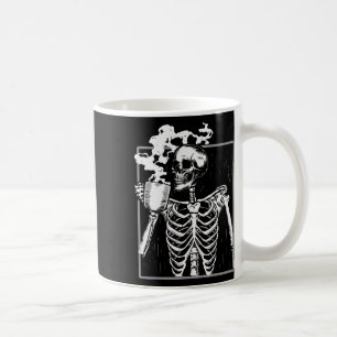 Skeleton Drinking kaffe Roligt Skull Manar Kvinnor Kaffemugg