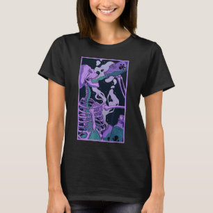 Skeleton Drinking Poison Pastel Goth Occult Art T Shirt