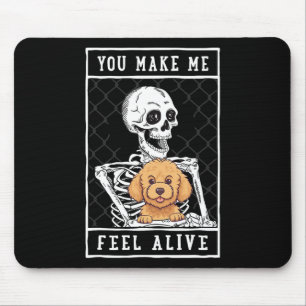 Skeleton du gör så att du känner Halloween mig lev Musmatta