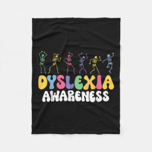 Skeleton Dyslexia Awareness Dyslexia Pental Health Fleecefilt