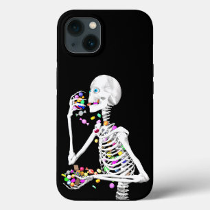 Skeleton Eating Halloween Candy