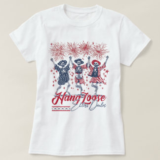 Skeleton EDS Hängslande medvetande 4:e juli T Shirt