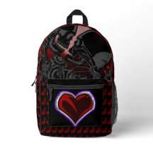 Skeleton Emo Älskare med hjärta