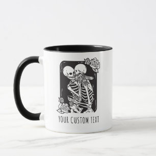 Skeleton Ett par Personligers Alla hjärtans dag Mugg