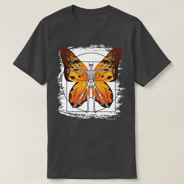 Skeleton Fairy Fantasy Grunge Aesthetic Goth Gothi T Shirt (Design framsida)