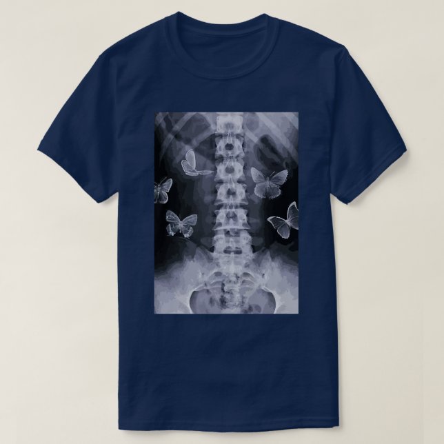 Skeleton Fairy Grunge Fairycore Aesthetic Goth Har T Shirt (Design framsida)