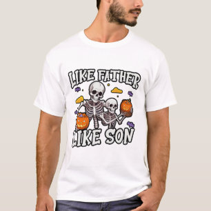 Skeleton Far Son Matching Halloween Costume T Shirt