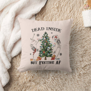 Skeleton - fin jul - död inuti men snygg kudde