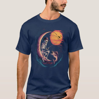 Skeleton Fishman halloween T Shirt