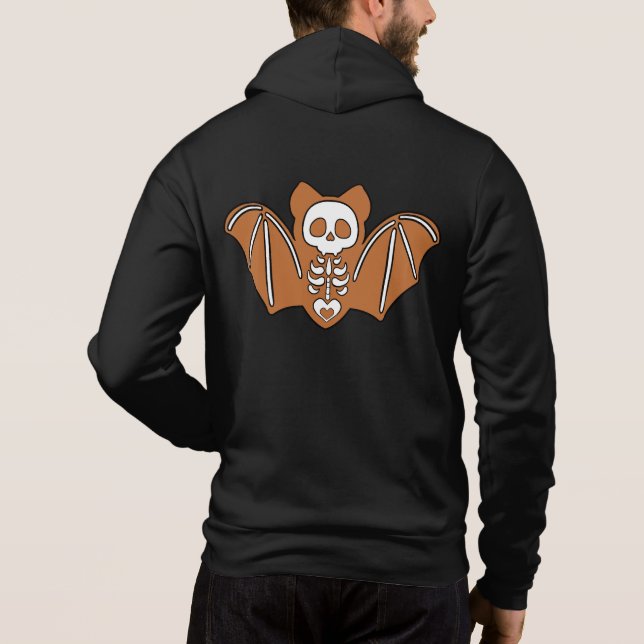 Skeleton Fladdermus T Shirt (Baksida)