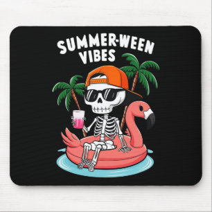 Skeleton Flamingo Summerween Vibes Halloween Boys Musmatta