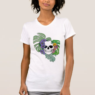 Skeleton foliage t shirt