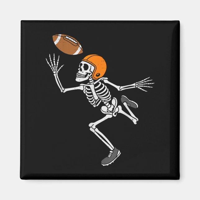 Skeleton Football Halloween Costume Mens Boys Teen Magnet (Framsidan)