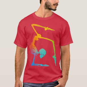 Skeleton för gymnastik, gymnastik, tumlinginstrukt t shirt