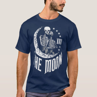 Skeleton för Måne Tarot Card par Vintage gotiic As T Shirt