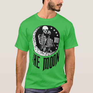 Skeleton för Måne Tarot Card par Vintage gotiic As T Shirt