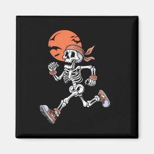 Skeleton Funny Halloween Costume Manar Women Kids Magnet