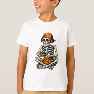Skeleton Gamer Headphone Funny Halloween-spel T Shirt