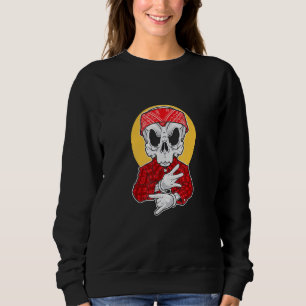 Skeleton Gangsta med Bandana T Shirt