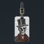 Skeleton gentleman och Top hat Bagagebricka<br><div class="desc">Mode och</div>