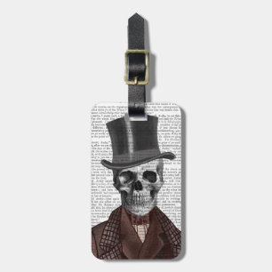 Skeleton gentleman och Top hat Bagagebricka