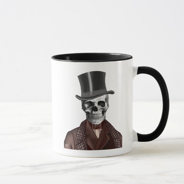 Skeleton gentleman och Top hat Mugg (Höger)