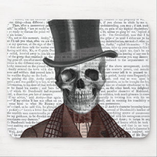 Skeleton gentleman och Top hat Musmatta