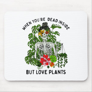 Skeleton Girl när du är död men Kärlek Pla Musmatta