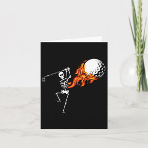 Skeleton Golf Funny Halloween Costume Golfing Spor Kort