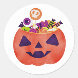 Skeleton Goth Stil Black skalle Runt Klistermärke