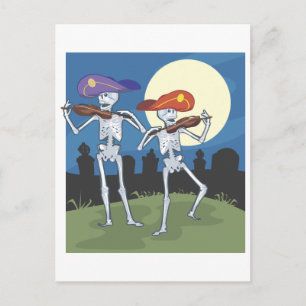 Skeleton Graveyard Vykort