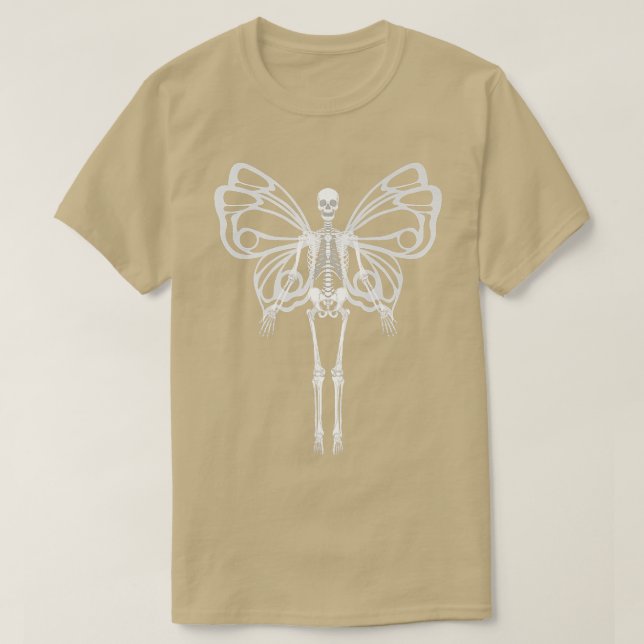 Skeleton Grunge Aesthetic Fairy Dark Goth Horror F T Shirt (Design framsida)