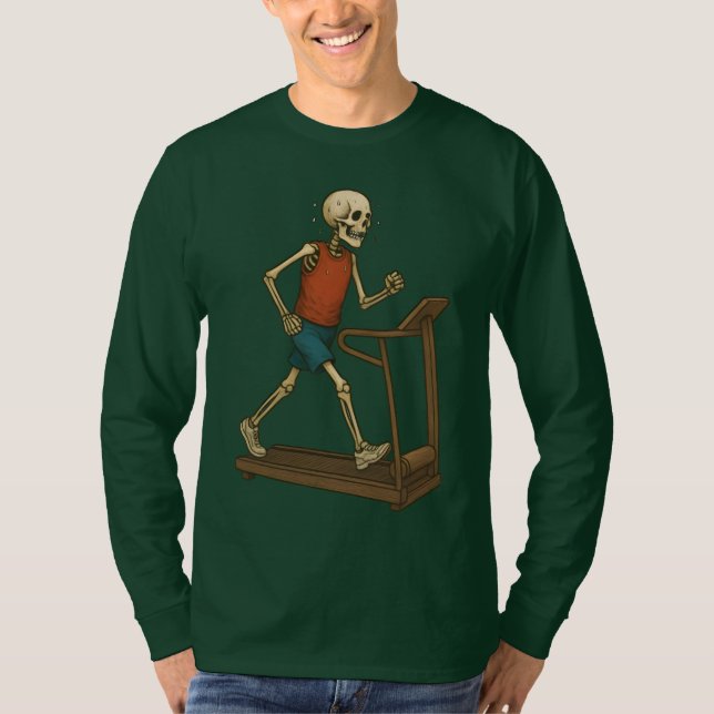 Skeleton Gym T Shirt (Framsida)