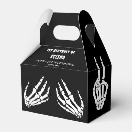 Skeleton Halloween Birthday Presentaskar