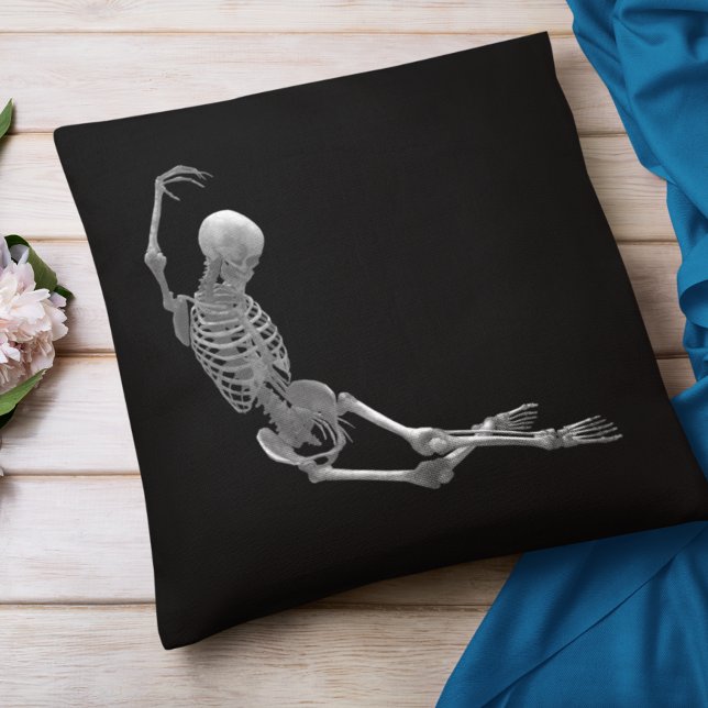 Skeleton Halloween Dekoration Kudde (Skapare uppladdad)