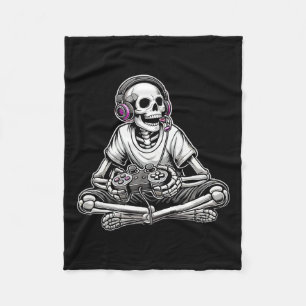 Skeleton Halloween Fleecefilt