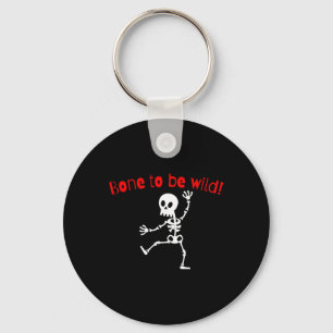 Skeleton Halloween Funny Bone Vild Nyckelring