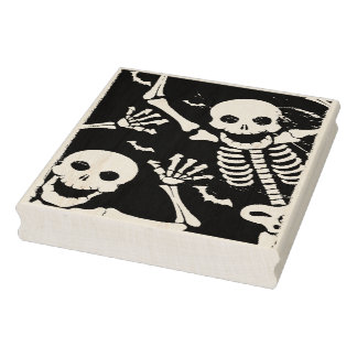 Skeleton - Halloween-kort skapar Stämpel