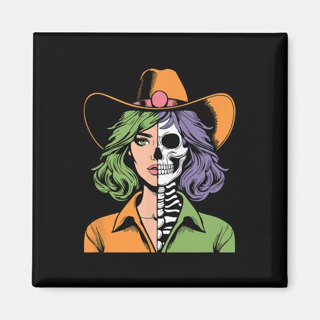 Skeleton Halloween Magnet (Framsidan)