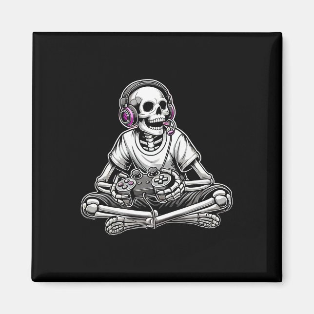 Skeleton Halloween Magnet (Framsidan)