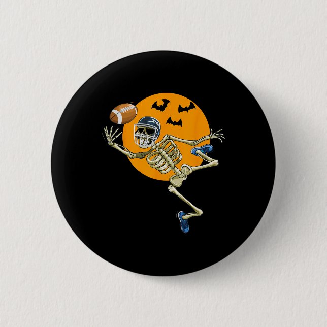 Skeleton Halloween Manar Boys Foot Knapp (Framsida)