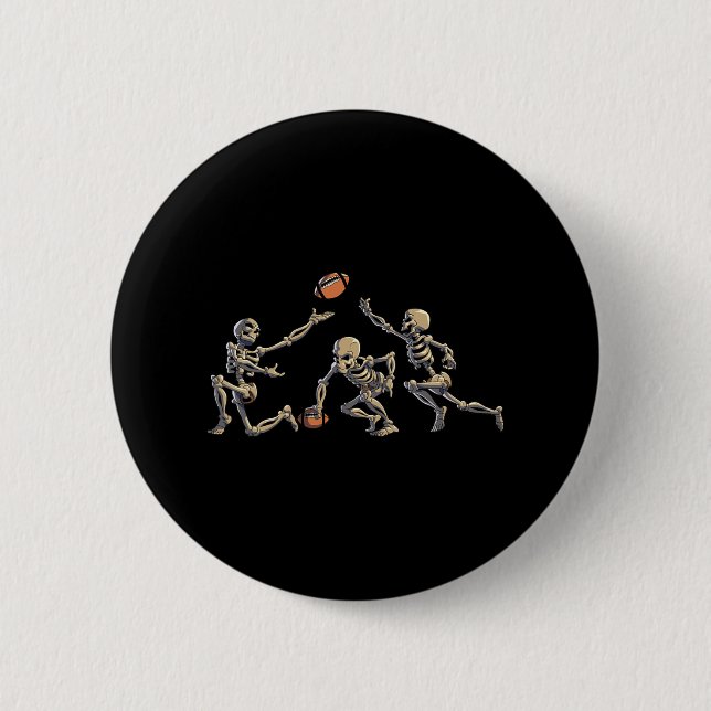 Skeleton Halloween Manar Boys Foot Knapp (Framsida)