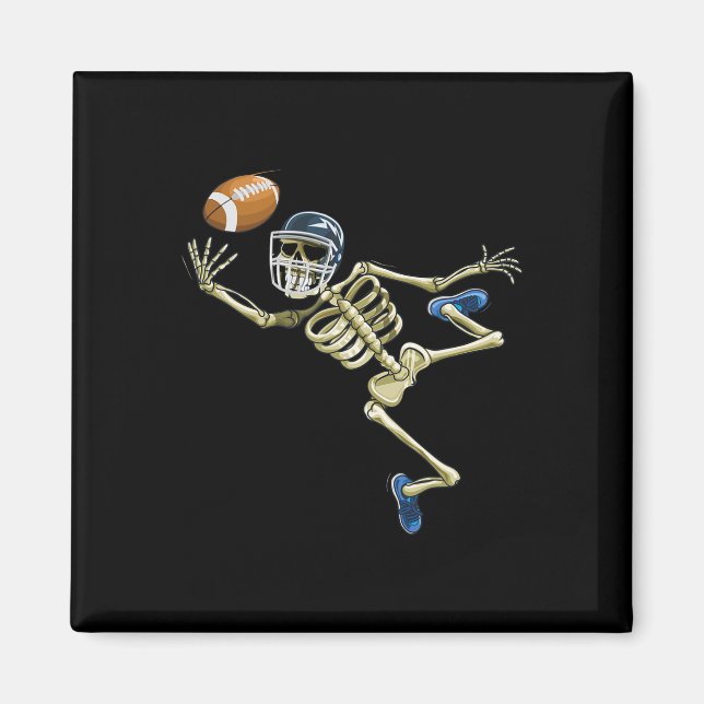 Skeleton Halloween Manar Boys Foot Magnet (Framsidan)
